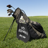 ゴルファーのためのゴルフハッピーリタイア ゴルフタオル (グリーン)