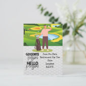 ゴルファーのためのゴルフパーティー ポストカード (スタンド正面)