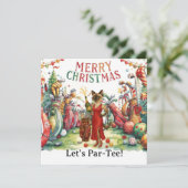 ゴルファーのためのゴルフレッツパーティークリスマスパーティー シーズンカード (スタンド正面)