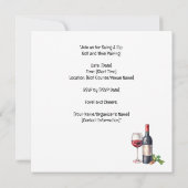 ゴルファーのためのゴルフ及びワインのパリングパーティー セーブザデート (裏面)