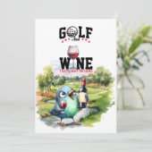 ゴルファーのためのゴルフ及びワインのパリングパーティー 招待状 (スタンド正面)