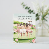 ゴルファーのためのゴルフ独身最後のパーティー ポストカード (スタンド正面)