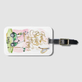 ゴルファーのためのゴルフ独身最後のパーティー ラゲッジタグ (正面横)