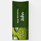 ゴルファーのためのゴルフ40th誕生日パーティー 横断幕 (縦)