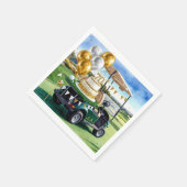ゴルファーのためのゴルフ70番目の誕生日 スタンダードカクテルナプキン (角)
