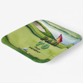 ゴルファーのためのゴルフ70番目の誕生日 ペーパープレート (傾斜あり)