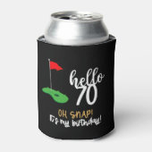 ゴルファーのためのゴルフ70誕生日ギフト 缶クーラー (缶正面)