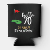 ゴルファーのためのゴルフ70誕生日ギフト 缶クーラー (正面)