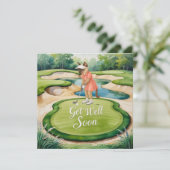 ゴルファーのためのゴルフGet Well Soonカード カード (スタンド正面)