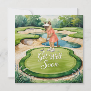 ゴルファーのためのゴルフGet Well Soonカード カード