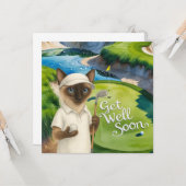 ゴルファーのためのゴルフGet Well Soonカード カード (正面/裏面インサイチュ)