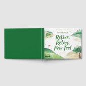 ゴルファーのためのリラックスゴルフリタイアリタイアパーのティー ゲストブック (全面)