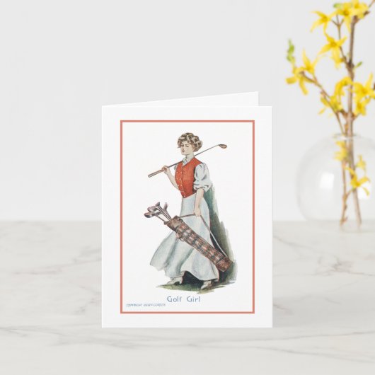 ゴルファーのための健康なカードをすぐに得て下さい カード (黄色い花)