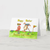 ゴルファーのための楽しいイースターカード by ニコール・ジェインズ カード (正面)