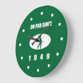 ゴルファーのための1949年の第70誕生日 ラージ壁時計 (傾斜)