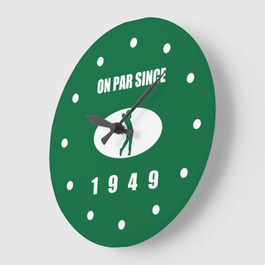 ゴルファーのための1949年の第70誕生日 ラージ壁時計 (傾斜)