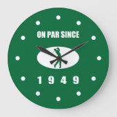 ゴルファーのための1949年の第70誕生日 ラージ壁時計 (正面)