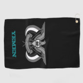 ゴルファーのイエメンとイエメンの武器のコート/旗 ゴルフタオル (横)