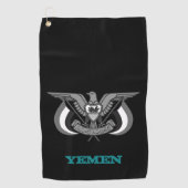 ゴルファーのイエメンとイエメンの武器のコート/旗 ゴルフタオル (正面)