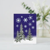 ゴルファーのクリスマス シーズンポストカード (スタンド正面)