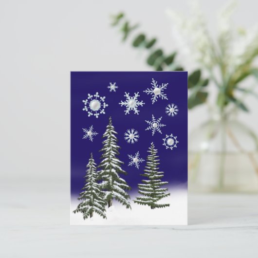 ゴルファーのクリスマス シーズンポストカード (スタンド正面)