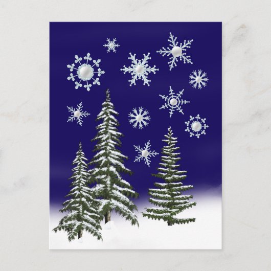 ゴルファーのクリスマス シーズンポストカード (正面)