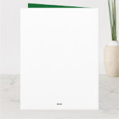 ゴルファーのコースにケーキとゴルフ40th誕生日 カード (裏面)