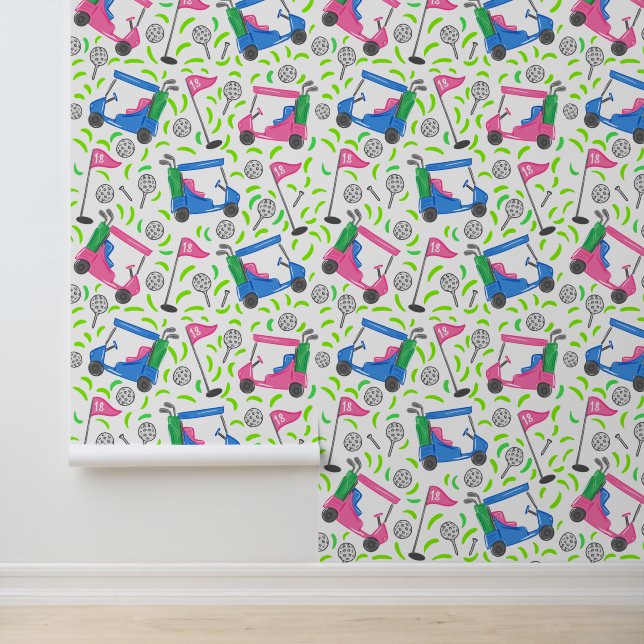 ゴルファーのゴルフカート名門私立校風の 壁紙 (アプリケーション)