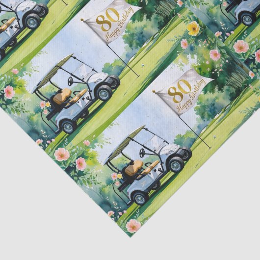 ゴルファーのゴルフコースで80歳の誕生日を迎えるゴルフ 薄葉紙 (詳細)