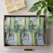 ゴルファーのゴルフコースで80歳の誕生日を迎えるゴルフ 薄葉紙 (ギフト)