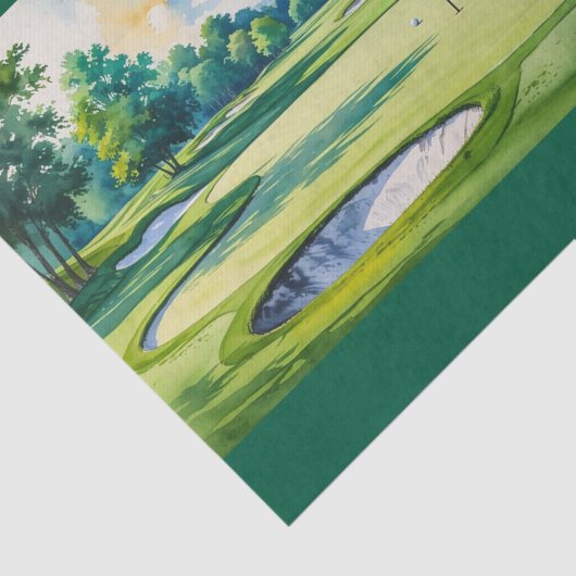 ゴルファーのゴルフコースで80歳の誕生日を迎えるゴルフ 薄葉紙 (詳細)