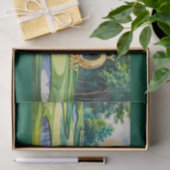 ゴルファーのゴルフコースで80歳の誕生日を迎えるゴルフ 薄葉紙 (ギフト)