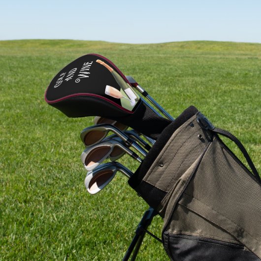 ゴルファーのゴルフヘッドカバーのためのゴルフとワイン ゴルフヘッドカバー (インサイチュ)
