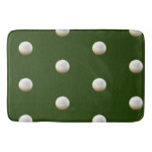 ゴルファーのゴルフボールはグリーンに丸ごと バスマット (正面)