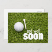 ゴルファーのゴルフボールを使ってすぐに元気になる ポストカード (正面/裏面)