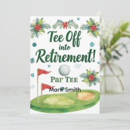 ゴルファーのゴルフリタイアオフパーティー 招待状