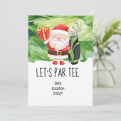 ゴルファーのゴルフレッツパークリスマスクリスマスパーティー 招待状 (スタンド正面)