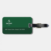 ゴルファーのゴルフ用具の識別 ラゲッジタグ (裏面横)