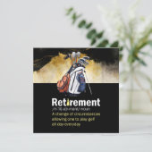 ゴルファーのゴルフ退職定義 カード (スタンド正面)