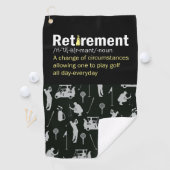 ゴルファーのゴルフ退職定義 ゴルフタオル (インサイチュ)