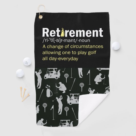 ゴルファーのゴルフ退職定義 ゴルフタオル (インサイチュ)