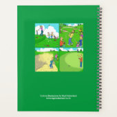 ゴルファーのゴルフ遊のおもしろいイラストレーション。ゴルフ プランナー手帳 (裏面)