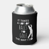 ゴルファーのゴルフ道にはたくさんのボールが必要だ 缶クーラー (缶正面)