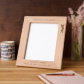 ゴルファーのシルエット記念 レーザー彫刻フレーム (左)