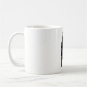 ゴルファーのシルエット コーヒーマグカップ (左)