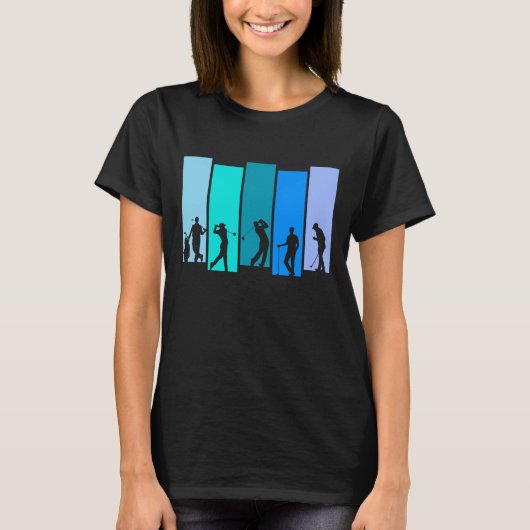 ゴルファーのシルエット Tシャツ (正面)