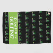 ゴルファーのスポーツブラックモダンを目指す ゴルフタオル (横)