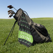 ゴルファーのスポーツブラックモダンを目指す ゴルフタオル (グリーン)