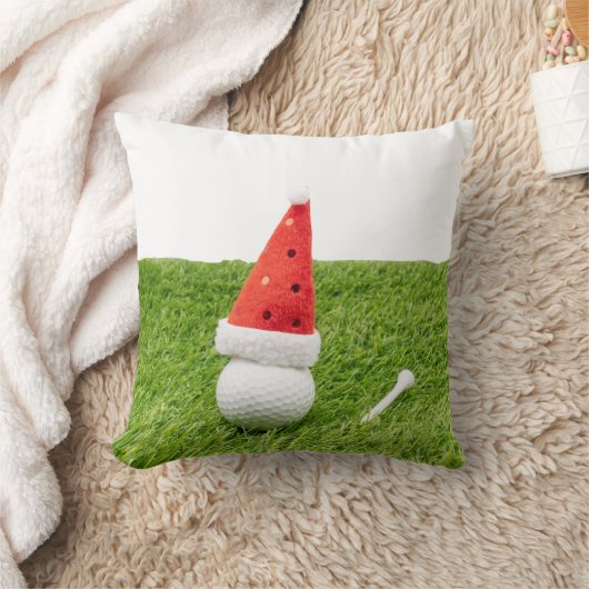 ゴルファーのソファ用ゴルフクリスマステーマ クッション (ブランケット)