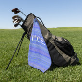 ゴルファーのタオルブルーとストライプHAMbyWG ゴルフタオル (グリーン)